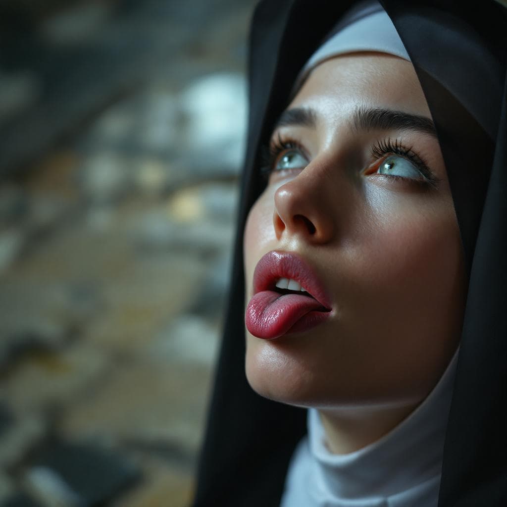 AI generated: close up, score_9, score_8_up, score_7_up, open mouth, a captivating award-winning photograph, an in...