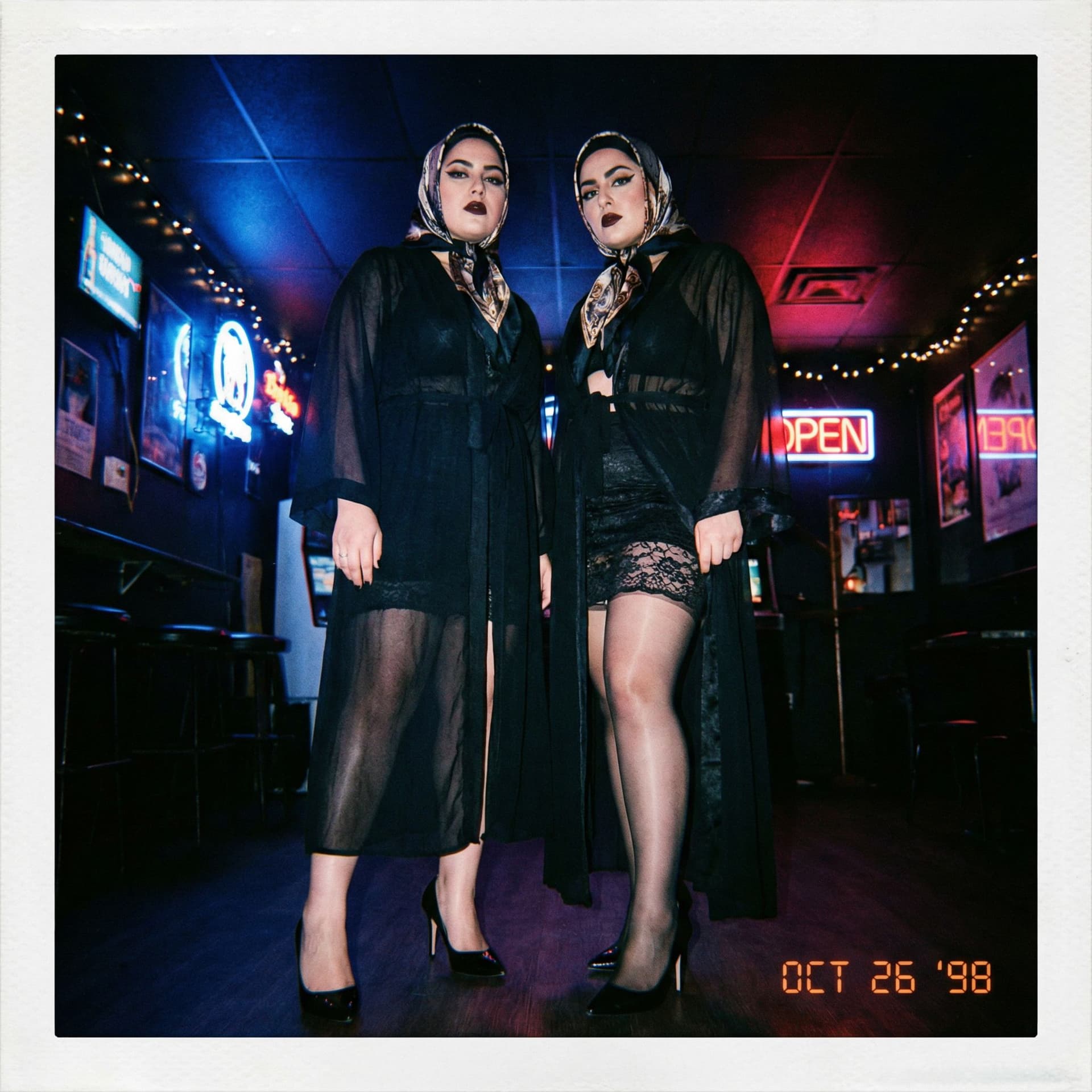 AI generated: 
Polaroid photo of two DOMINANT mistresses of desire, exuding sexual dominance, with voluptuous figu...