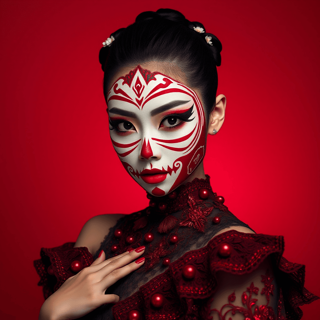AI generated: This is a high-resolution photograph of a person with an Asian ethnic background, captured against a...