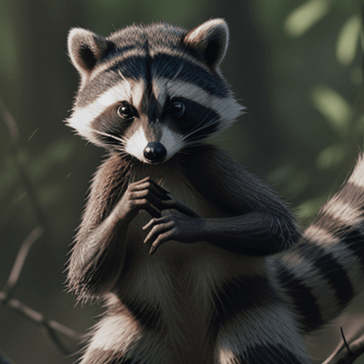 AI generated: Racoon 