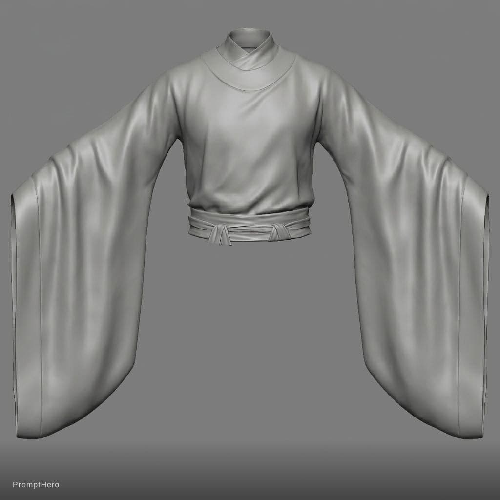 AI generated: 去掉纹理，衣服打板样式不变