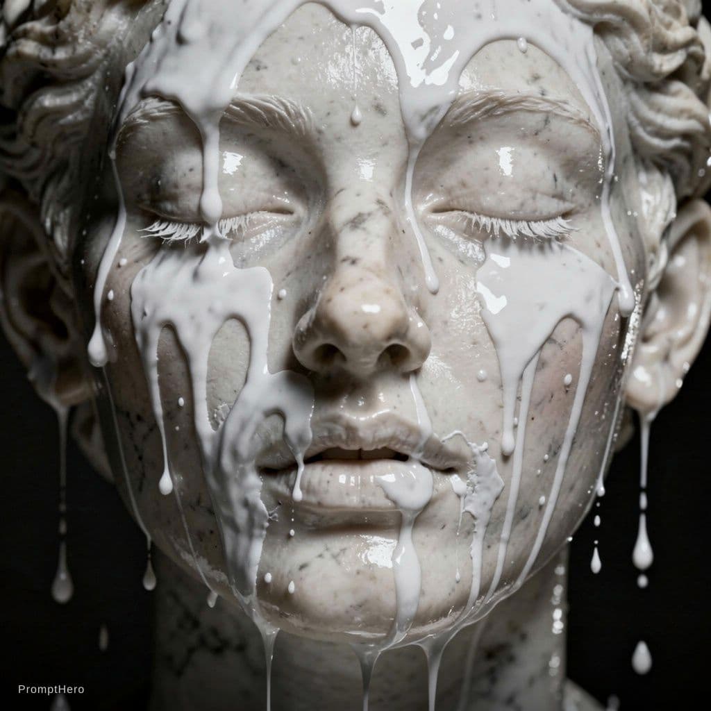 AI generated: porn, facial, bukkake, semen, sperm, cumshot,
 cum, cum on face,