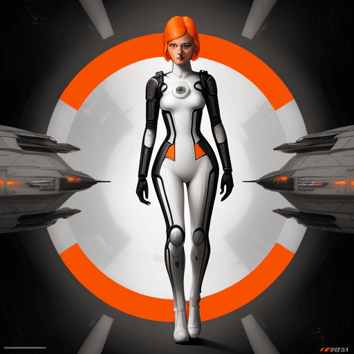 AI generated: scifi artwork by roblunda mccallum, in the style of blink-and-you-miss-it detail, full body, dark wh...