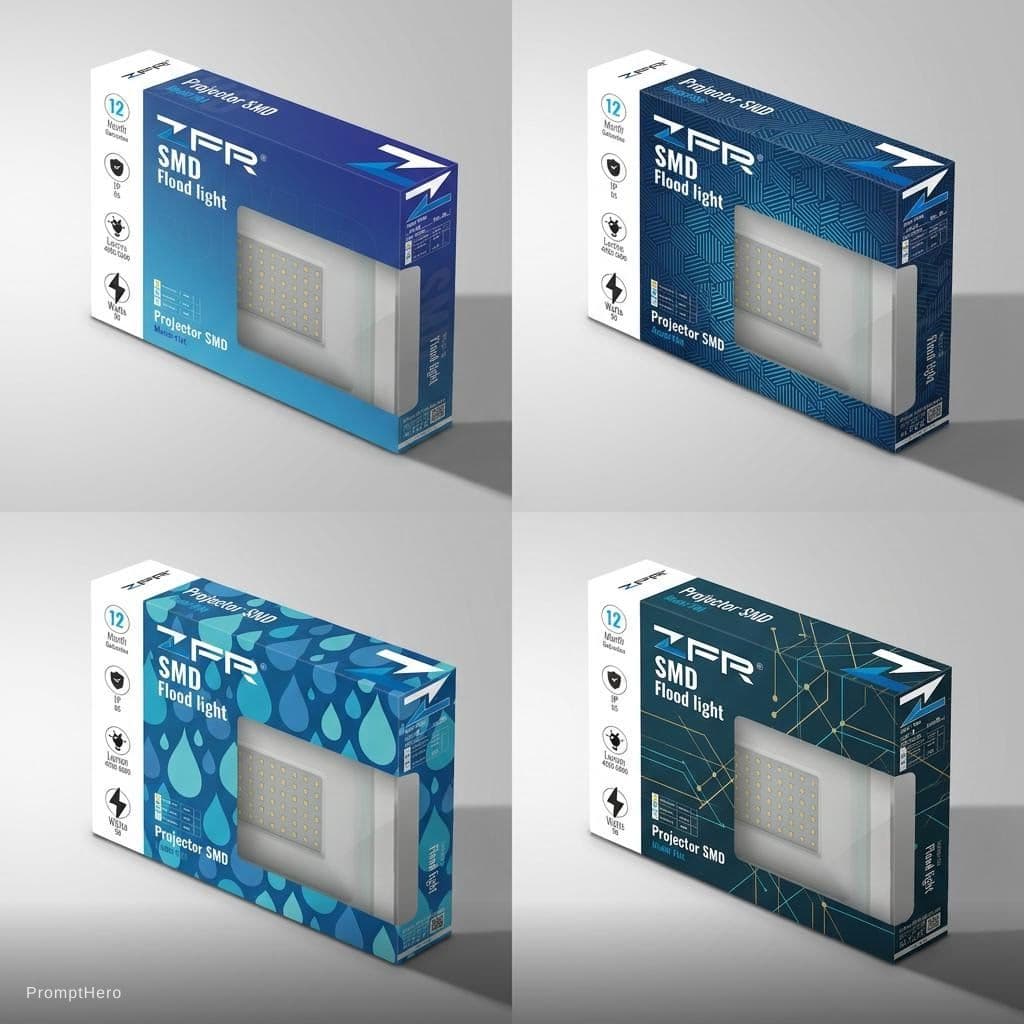AI generated: Design this carton for me in various patterns, but keep the product itself unchanged.