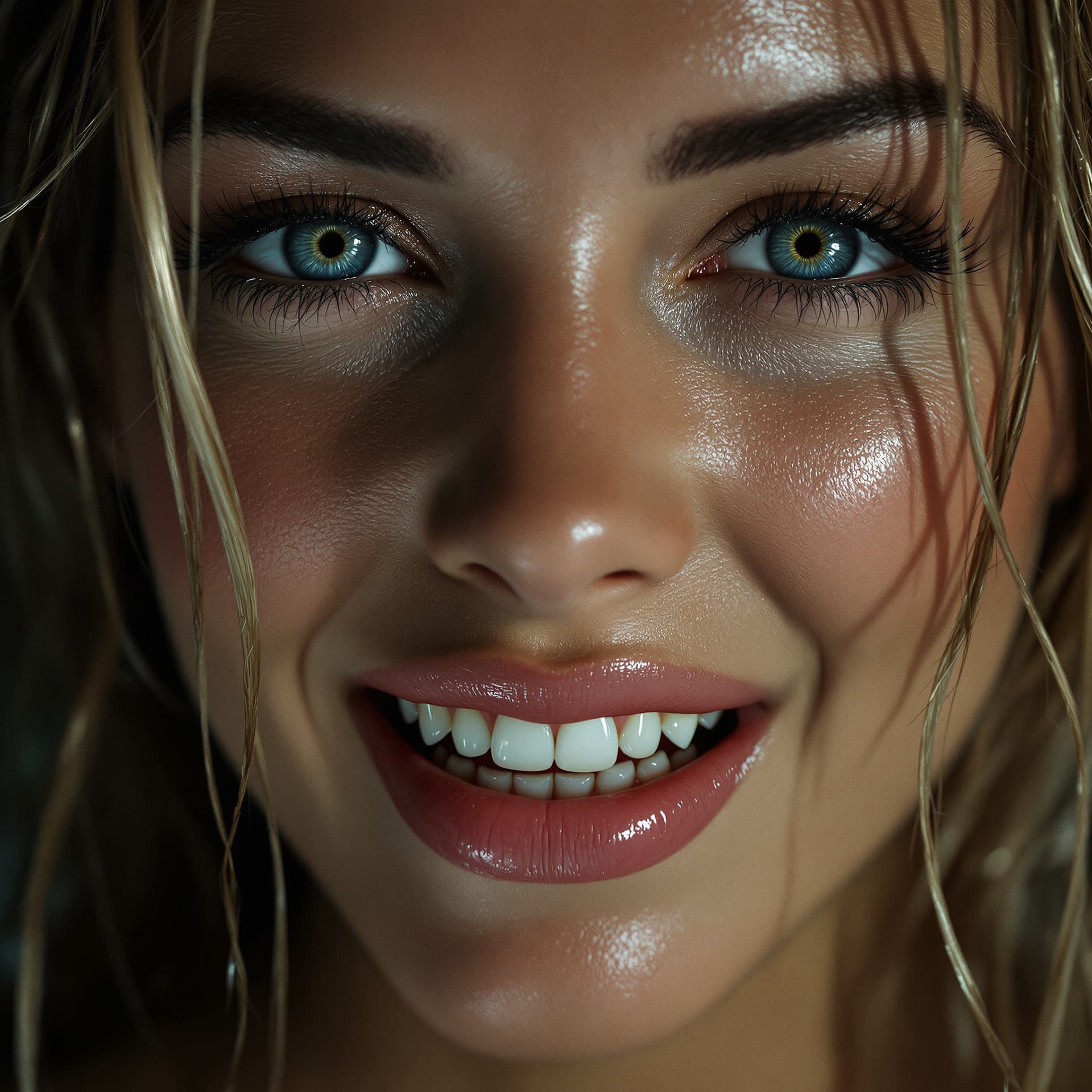 AI generated: Hyper-realistic erotic fine art photography in the style of Nicolas Winding Refn and Caravaggio, ext...
