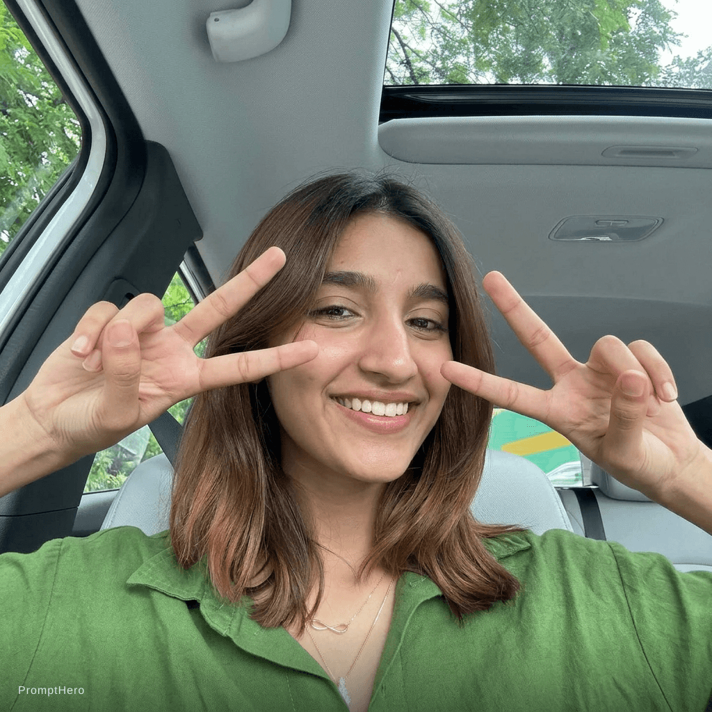AI generated: Make v sign from fingers