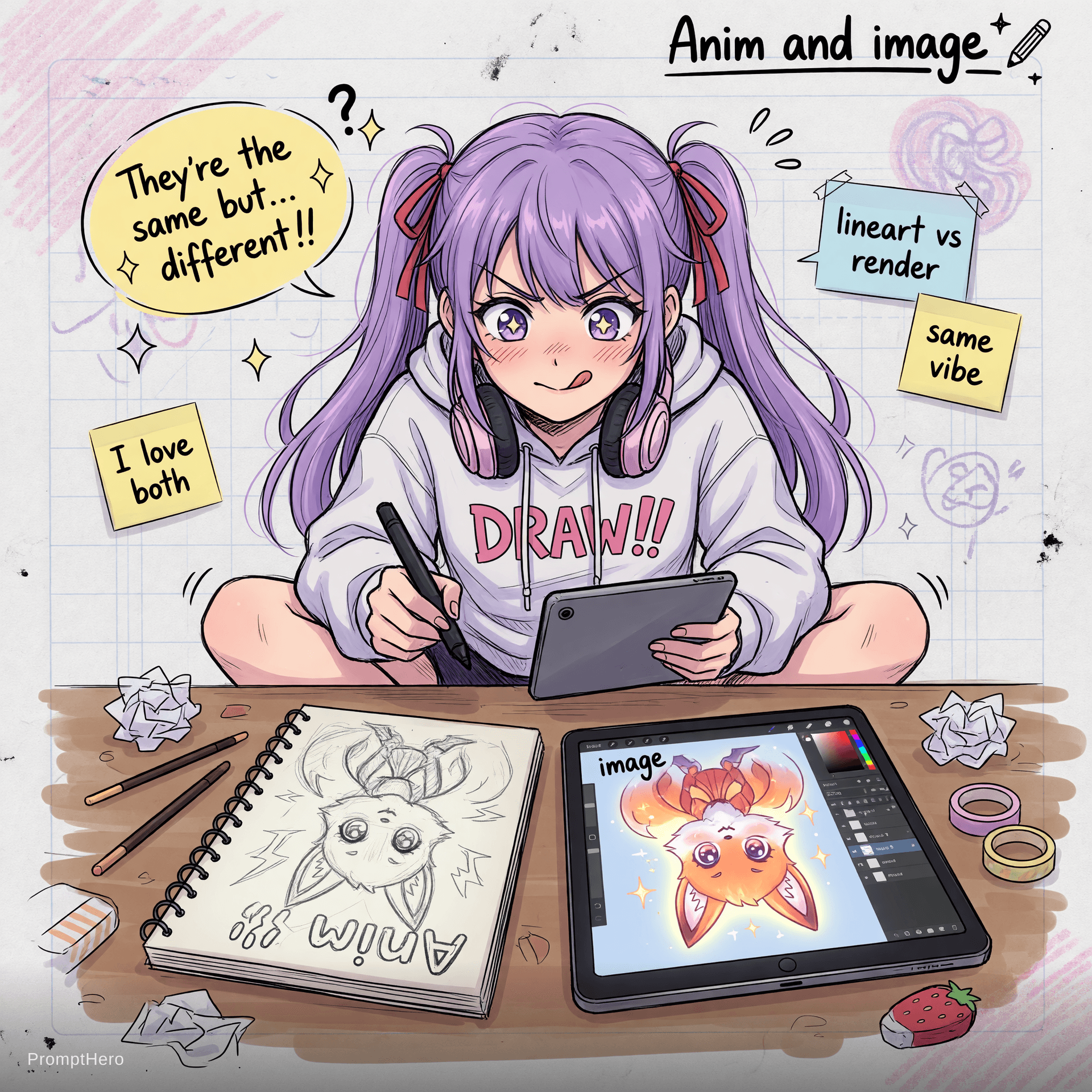 AI generated: Anim and image
