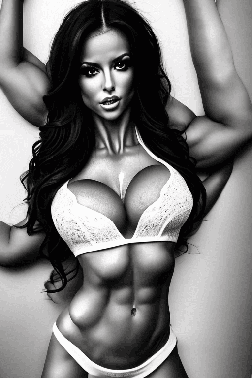 AI generated: porn star Dolly Fox, full body, fitness model, flirting, hot, gorgeous, goddess, alluring, bigger bu...
