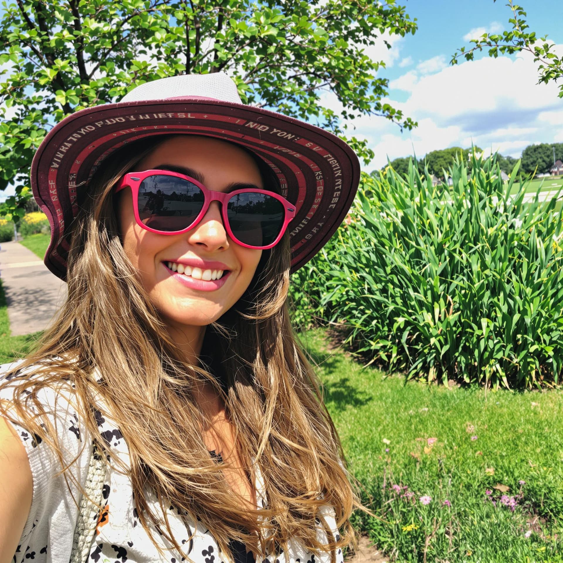 AI generated:  low quality phone photo, snapchat, outdoor selfie, a girl 