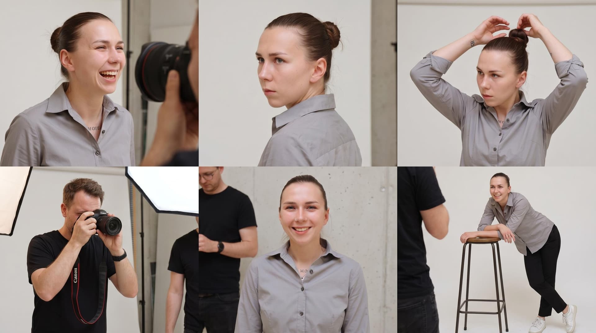 AI generated: make this girl pose for a photoshooting