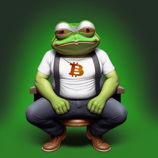 AI generated: A BITCOIN TRADER CALLED DANIEL THAT HAS HEAVY DIARRHEA ISSUES, he is pepe the frog he likes bitcoin ...