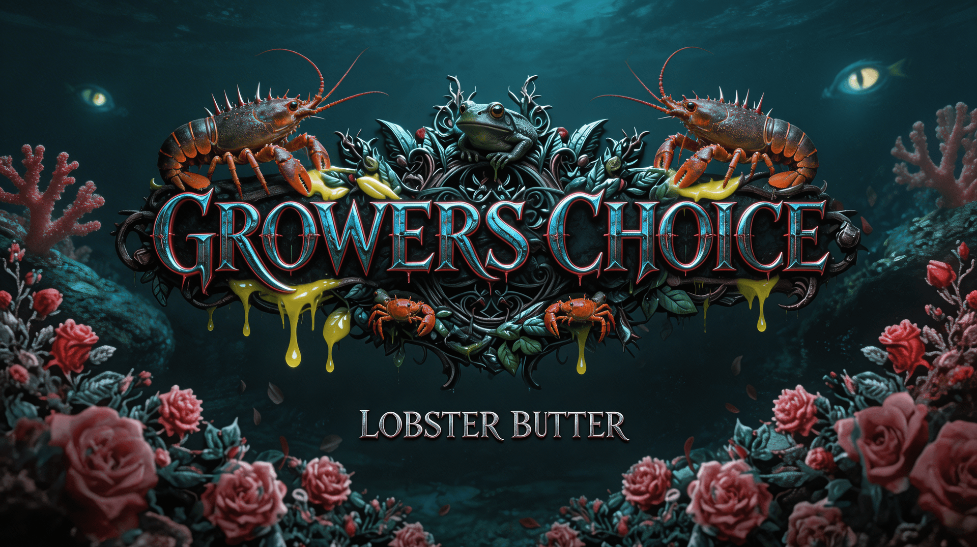 AI generated: Creat a Image in the same direction like the uploaded Picture, but use a Text with "Growers Choice "...