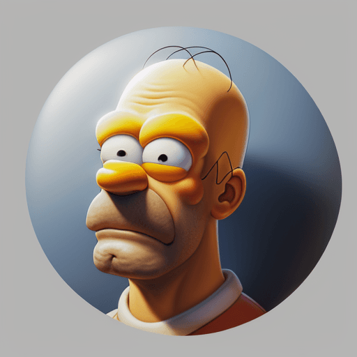 AI generated: Homer photorealistic