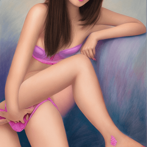 AI generated: a girl with a pink panty without brasier