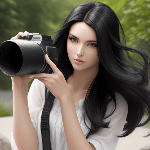 AI generated: A high-resolution photo of a model with black hair shooting for a hair shampoo outdoor product shoot...