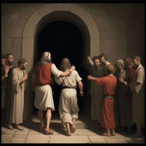 AI generated: prodigal son returning to Jesus and turning from sin
