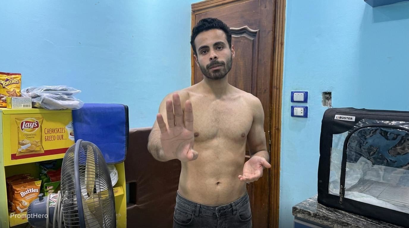 AI generated: Make me shirtless 

