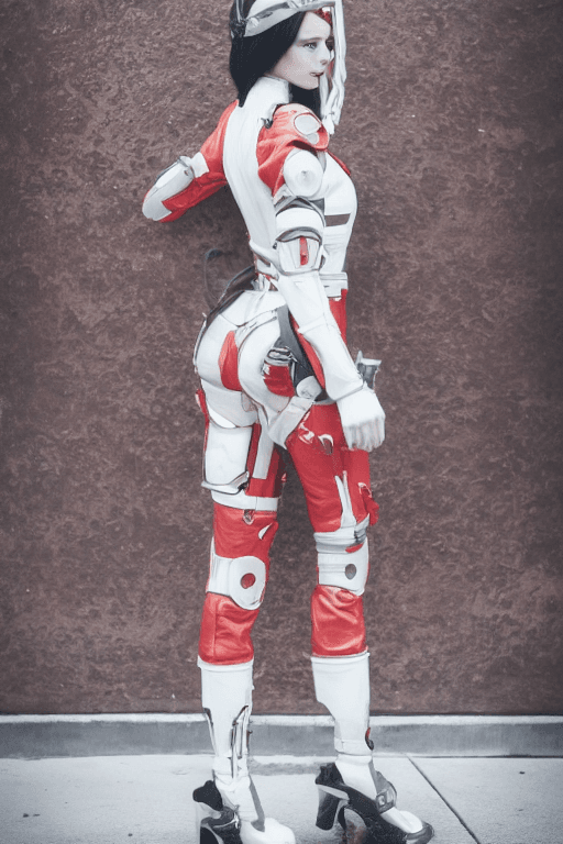 AI generated: Masterpiece, analog style, bldrnrst, (35mmstyle:1), film-like, rear angle photo of (effortlessly bea...