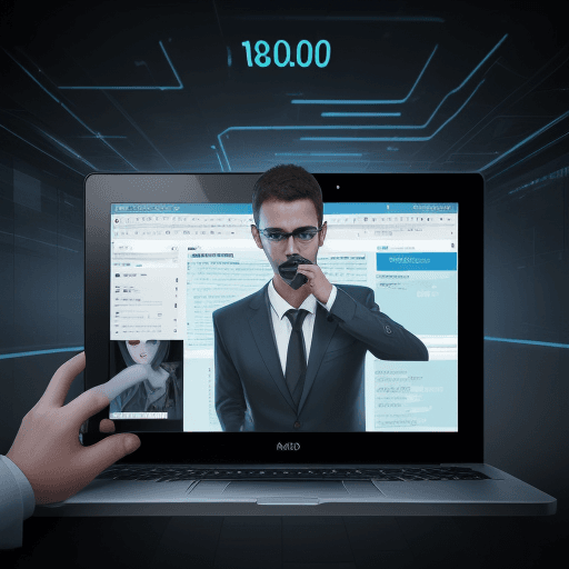 AI generated: Diseña una imagen para un curso de ciberseguridad en modalidad online. El tamaño es de 800px x 800px...