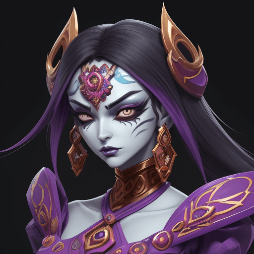 AI generated: Develop an extraordinary and visually captivating character for a mobile game, inspired by the disti...