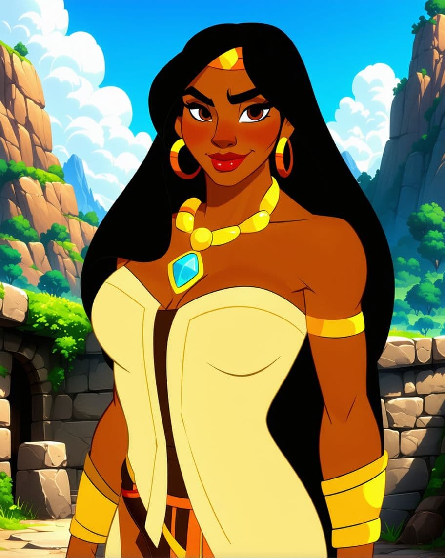 AI generated: Chel From The Road To El Dorado,big ass, gape ass,anal