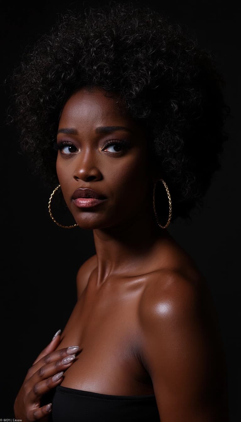 AI generated: Masterful portraiture, hyperrealistic close-up