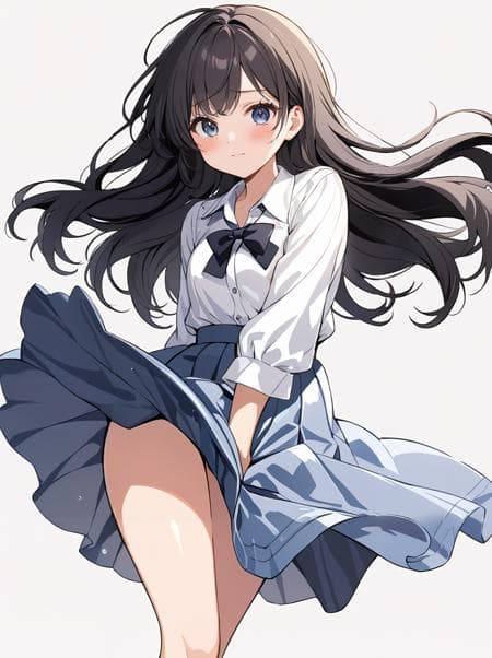 スカートを抑える/skirt tug(SD,XL,pony) - Image 3