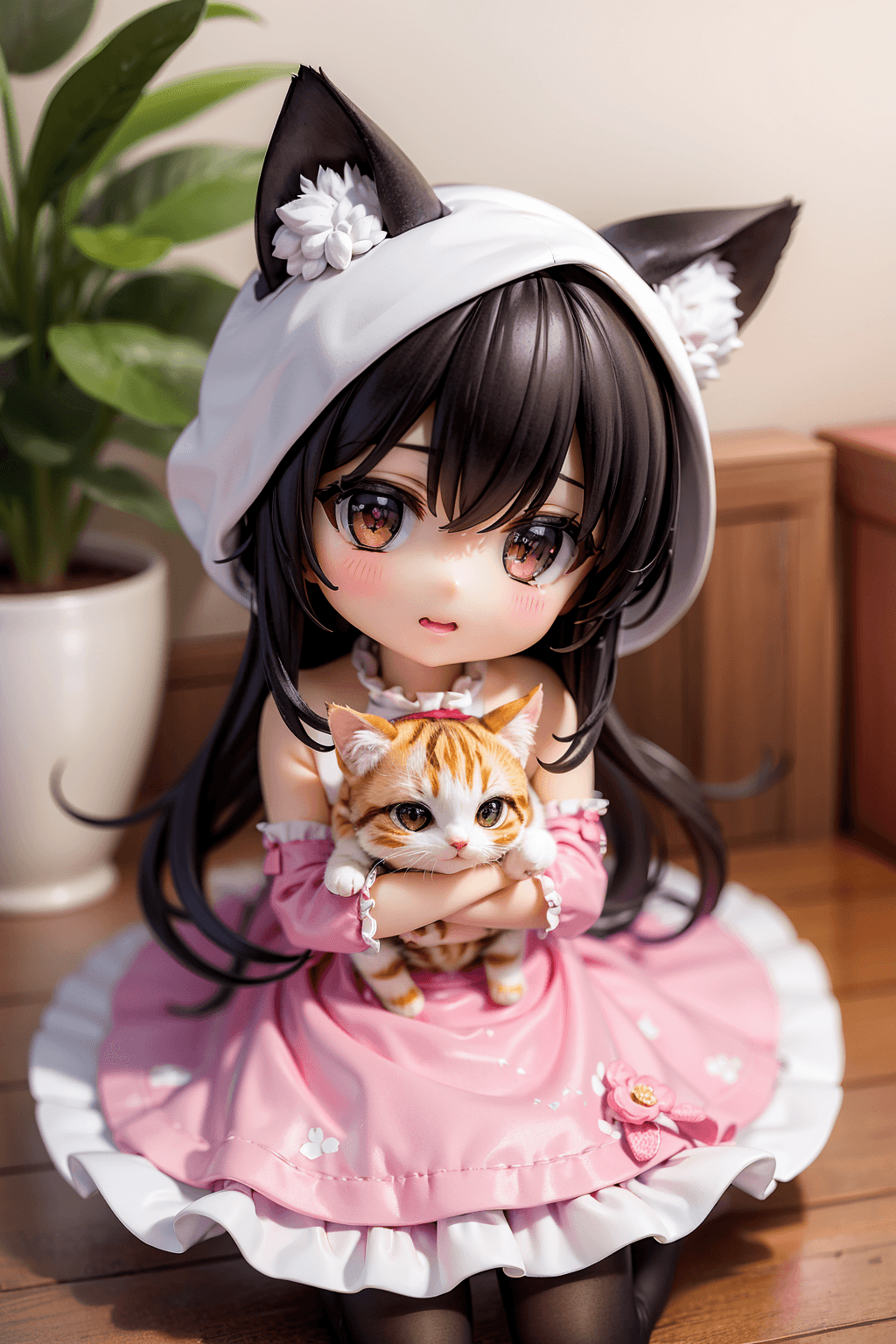 AI generated: ((chibi)), a cute cat