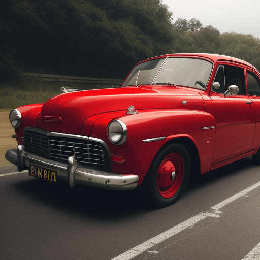 AI generated: Red car