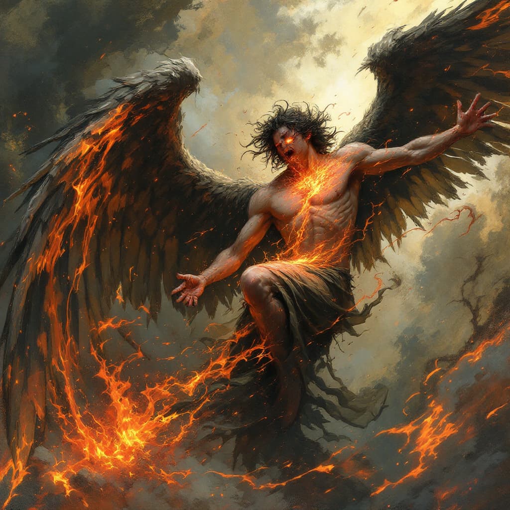 AI generated: angel of pain

