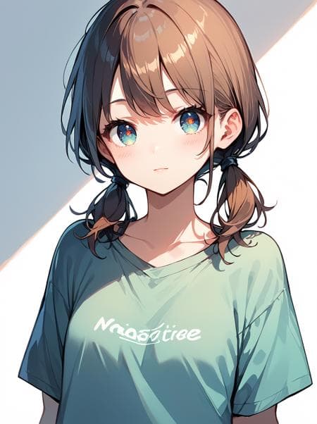 おさげ/low twintails