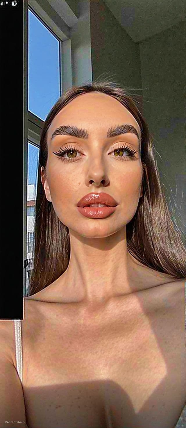 AI generated: {
  "subject": {
    "type": "adult woman",
    "age": "mid-20s",
    "face": {
      "shape": "soft...