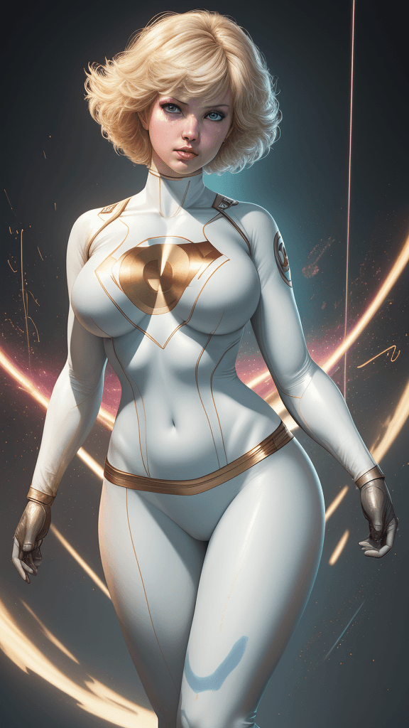 AI generated: (best quality ,8k, 16k, highres, masterpiece:1.2),DC database feature of ((Power Girl)):2.5, Promine...