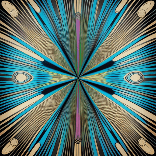 AI generated: doodle art 3D, in the style of pop art-inspired portraits, interference patterns, light sky-blue and...
