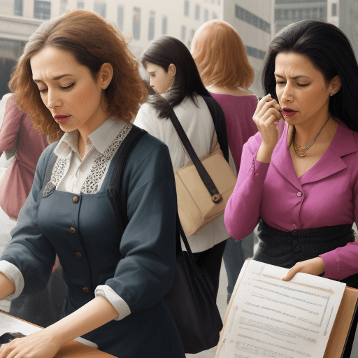 AI generated: busy women 