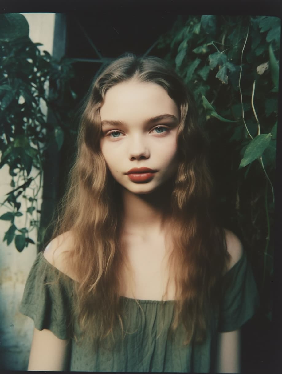 AI generated: kristine froseth polaroid --q 2 --v 5 --ar 3:4