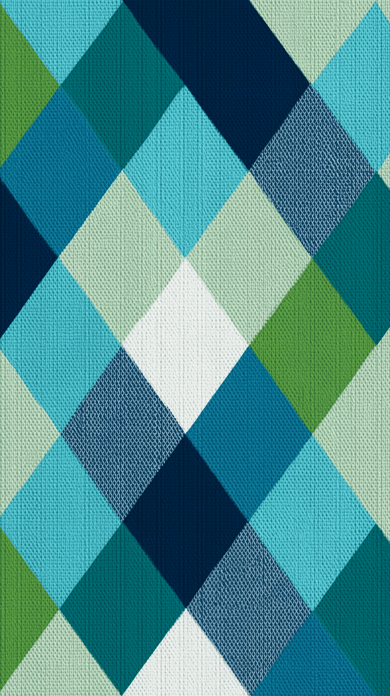 AI generated: pattern, argyle, mint and blue tone, textile surface, half-drop offset, flat, clean edges, tileable ...