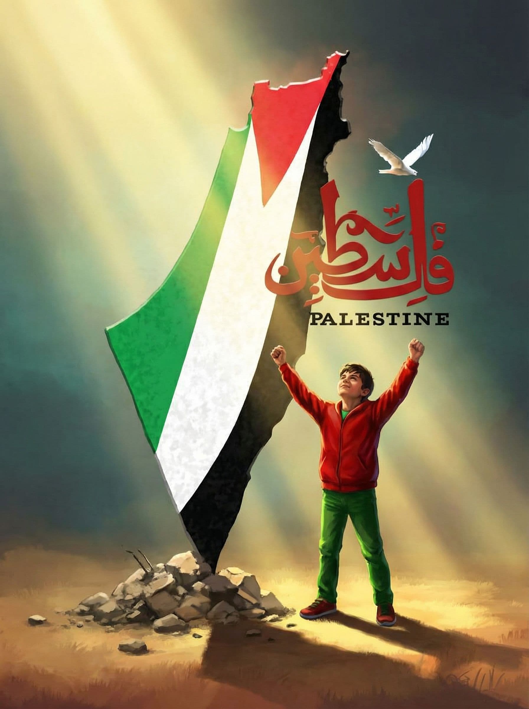 AI generated: Palestine is victorious.