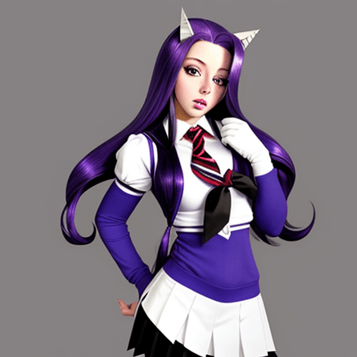 AI generated: Rarity, colegiala ,  

