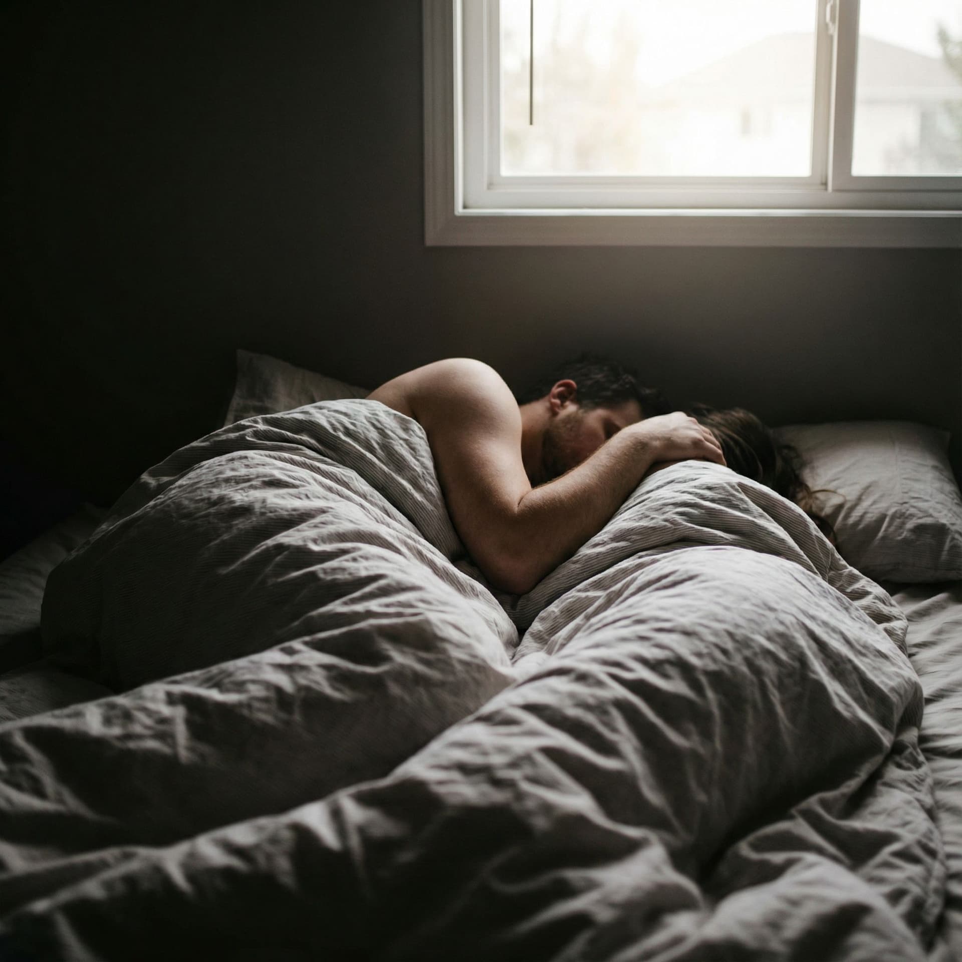 AI generated: Couples sex in bed