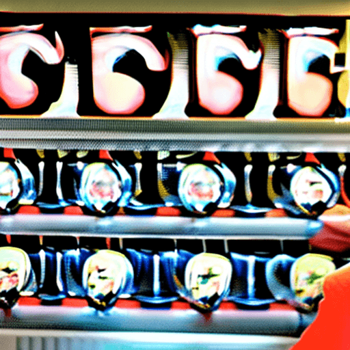 AI generated: pin-up style, a waitress with a glowing smile, and nice teeth, giving me a glass of cappuccino, and ...