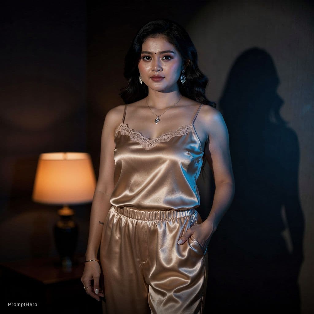 AI generated: A highly detailed, photorealistic, cinematic medium shot of a beautiful young Southeast Asian woman ...