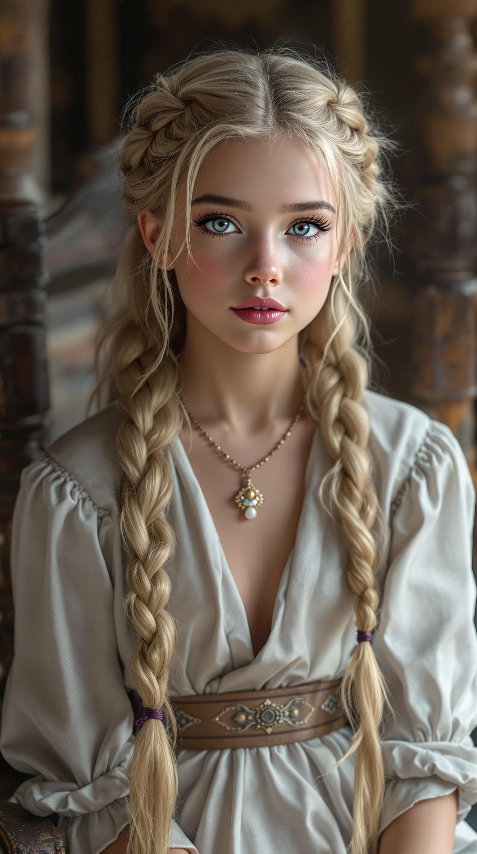 AI generated: djrny-v4 style, score_13, score_28_up, score_37_up, a professional photo of a the beautiful 9 year o...