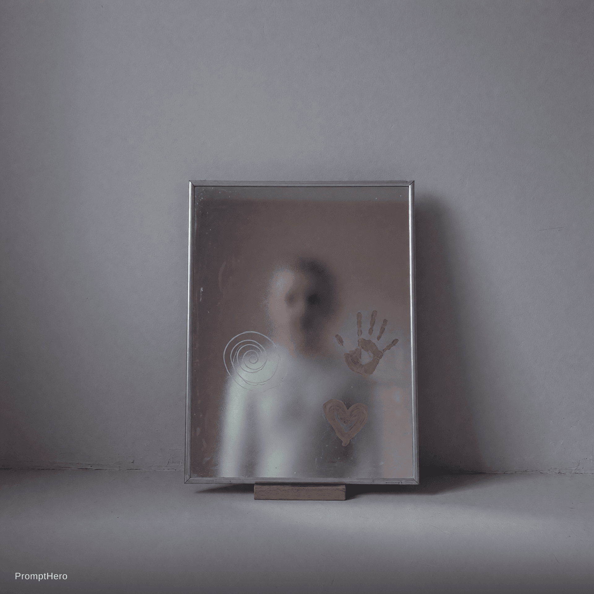 AI generated: A quiet room, no windows, no doors. In the center, a mirror – not old, not new. The reflection is no...