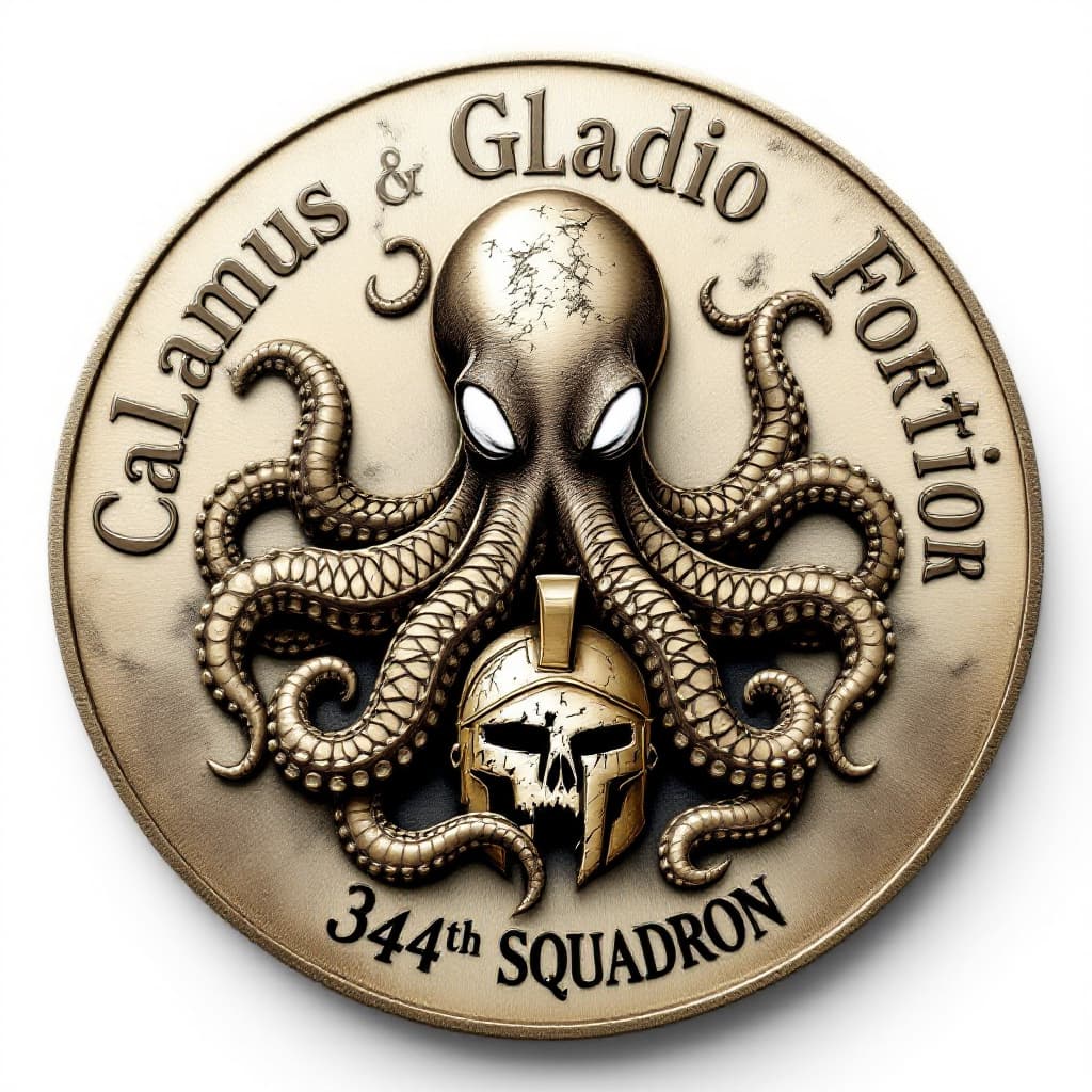 AI generated: In a photorealistic and detailed style, viewed from in front with the whole coin visible and centere...