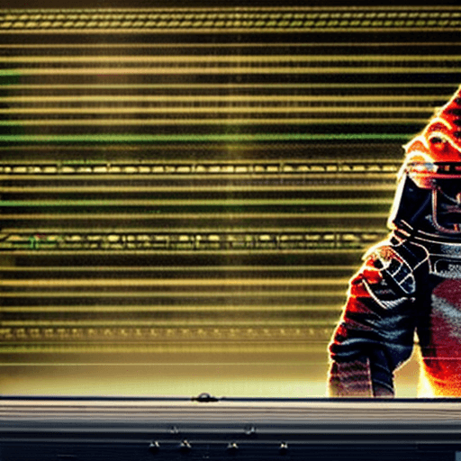 AI generated: a photo of an anthropomorphic fox wearing a spacesuit inside a sci-fi spaceship

cinematic, dramatic...