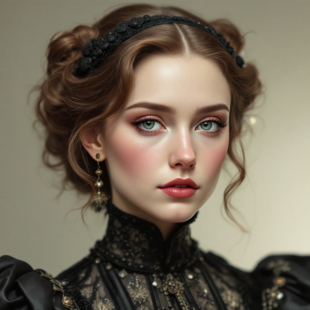 AI generated: princesa do inicio do seculo 19 inspirado na tik tok russa steshka, tem que ser igual a ela. ta fica...