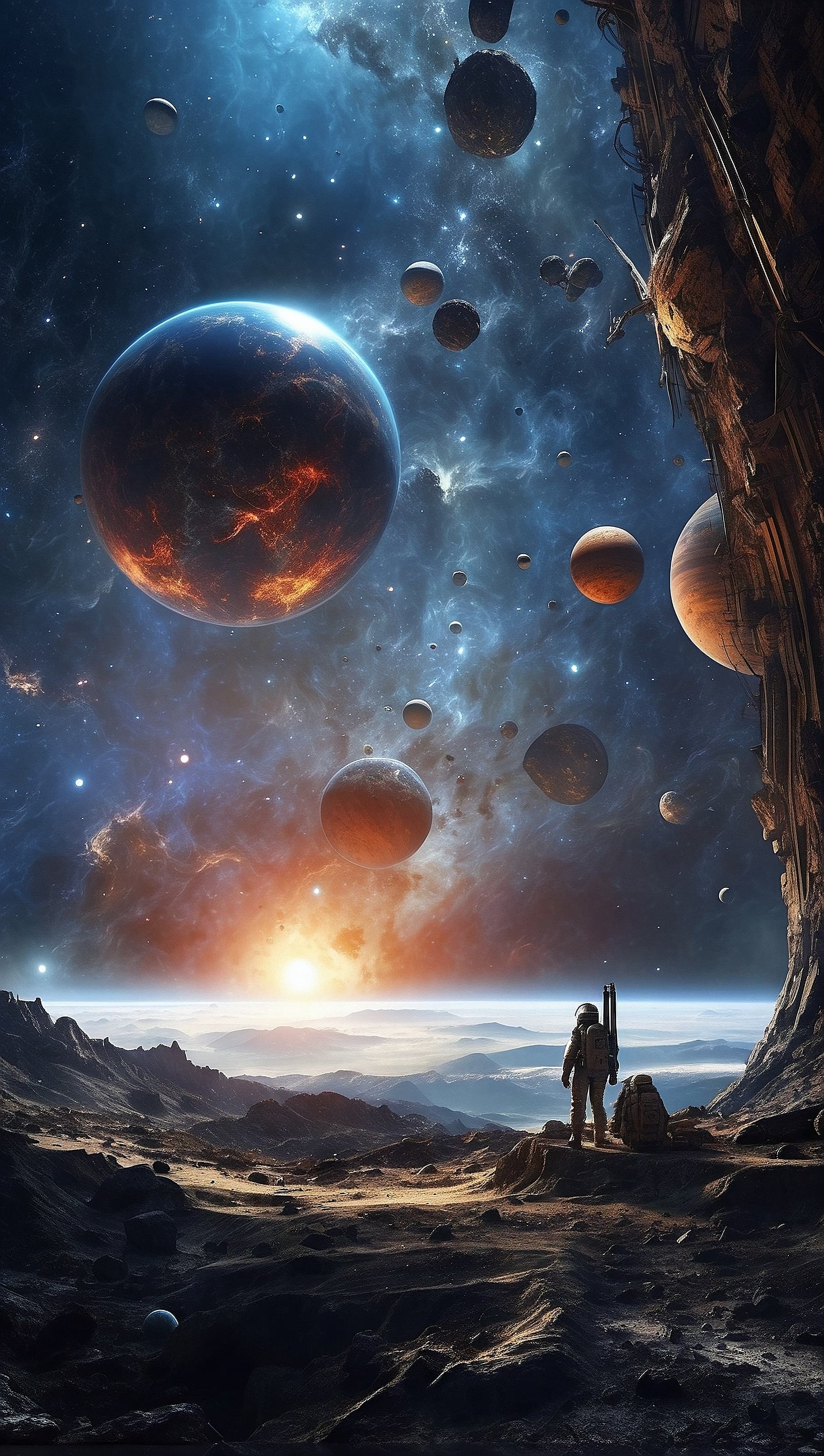AI generated: Embark on an interstellar journey as we delve into the unknown realms beyond the event horizon—a cap...