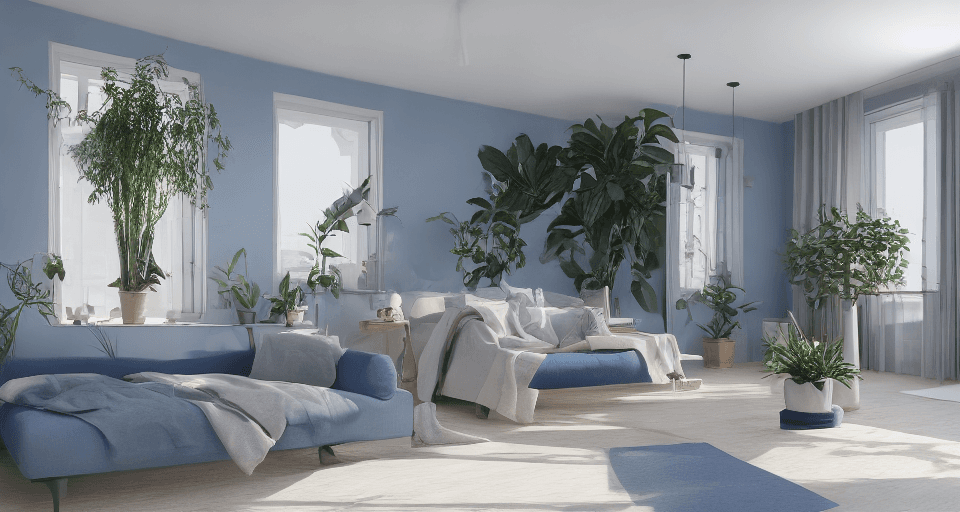 AI generated: large bright room, sports room, ceiling without lighting fixtures, flat ceiling, flat ceiling, healt...