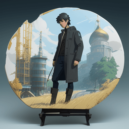 AI generated: Create another figure with the inscription "Application of AI in Russian Logistics", Include the fol...